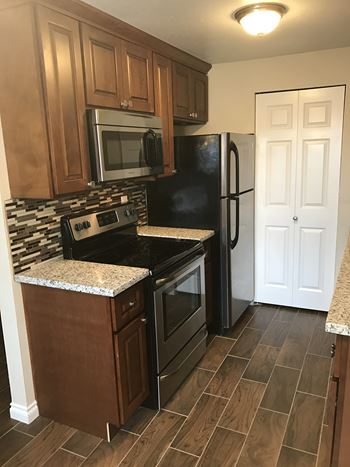 Fully-Equipped Kitchens at Landing at Angle Lake Apartments, SeaTac, WA, 98188